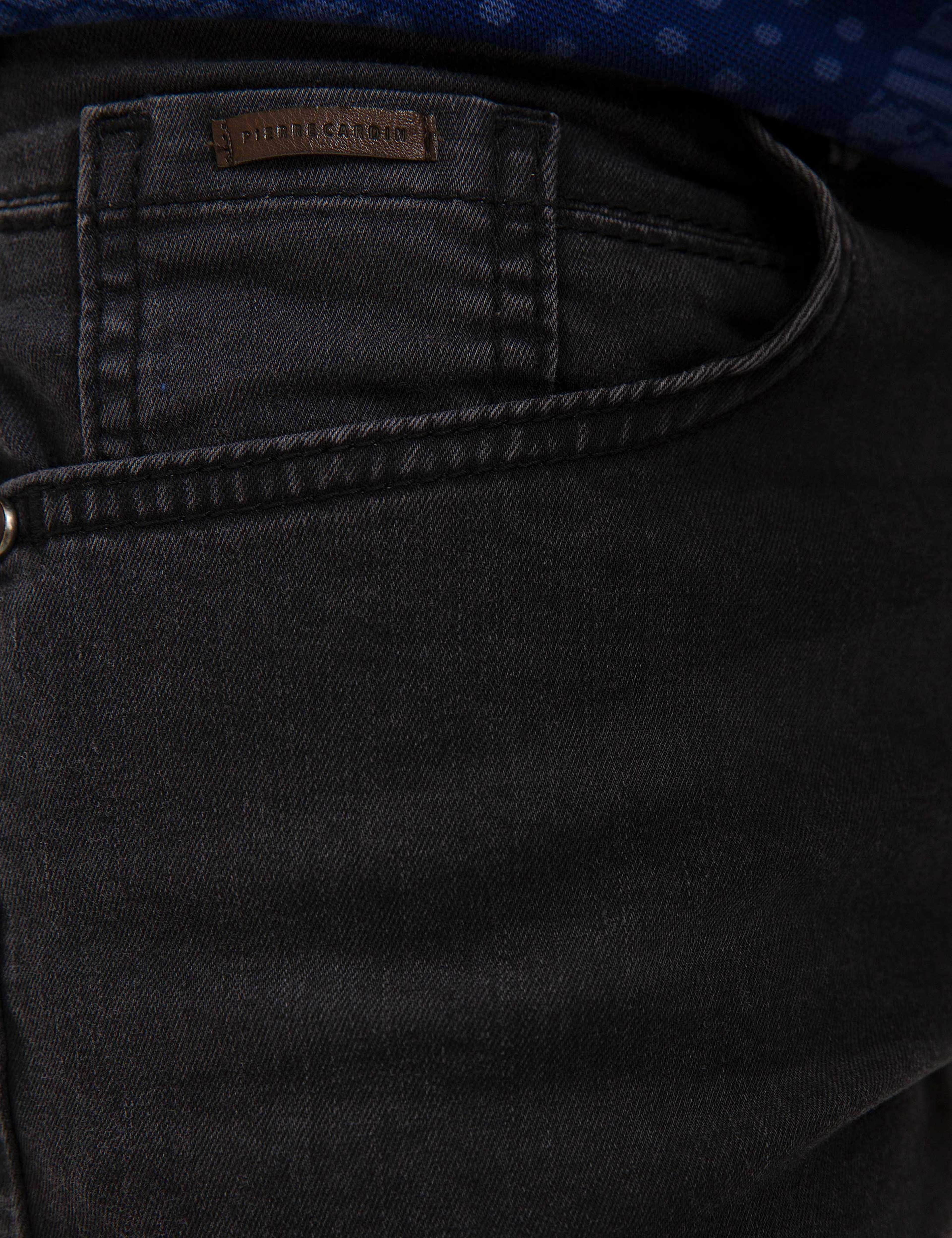 Antrasit Slim Fit Denim Pantolon - Image 4