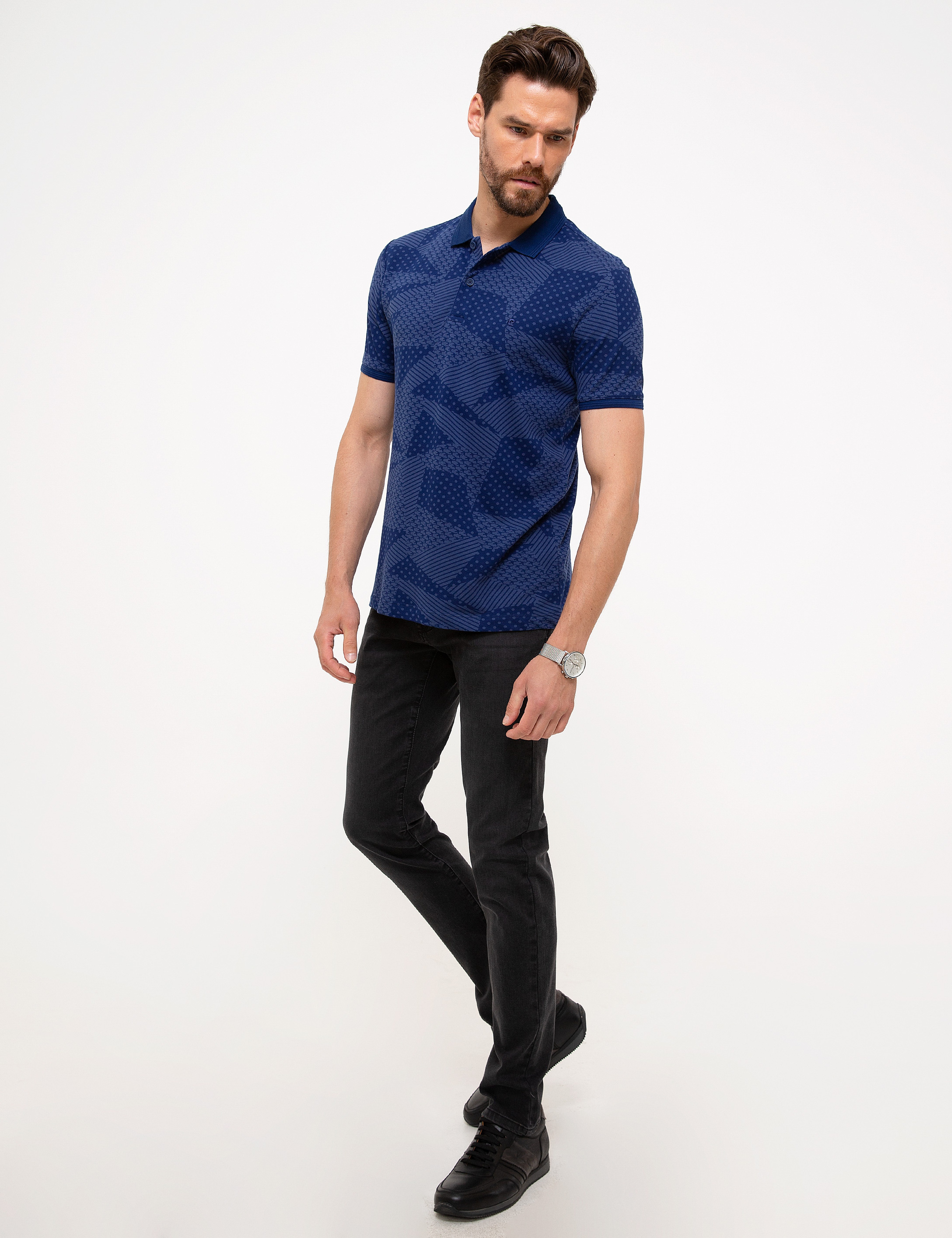 Antrasit Slim Fit Denim Pantolon - Image 2