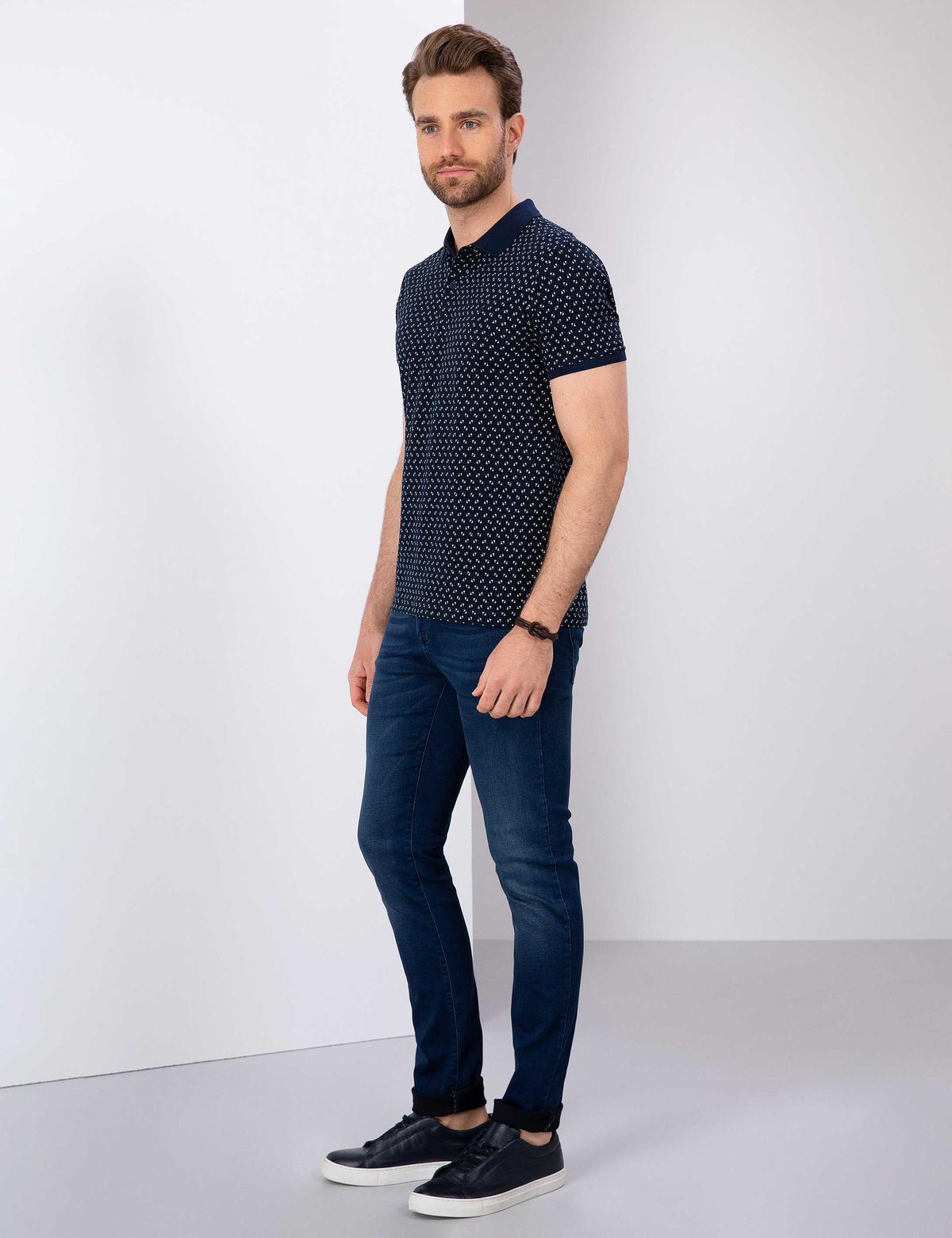 Açık Lacivert Slim Fit Denim Pantolon - 50204517006