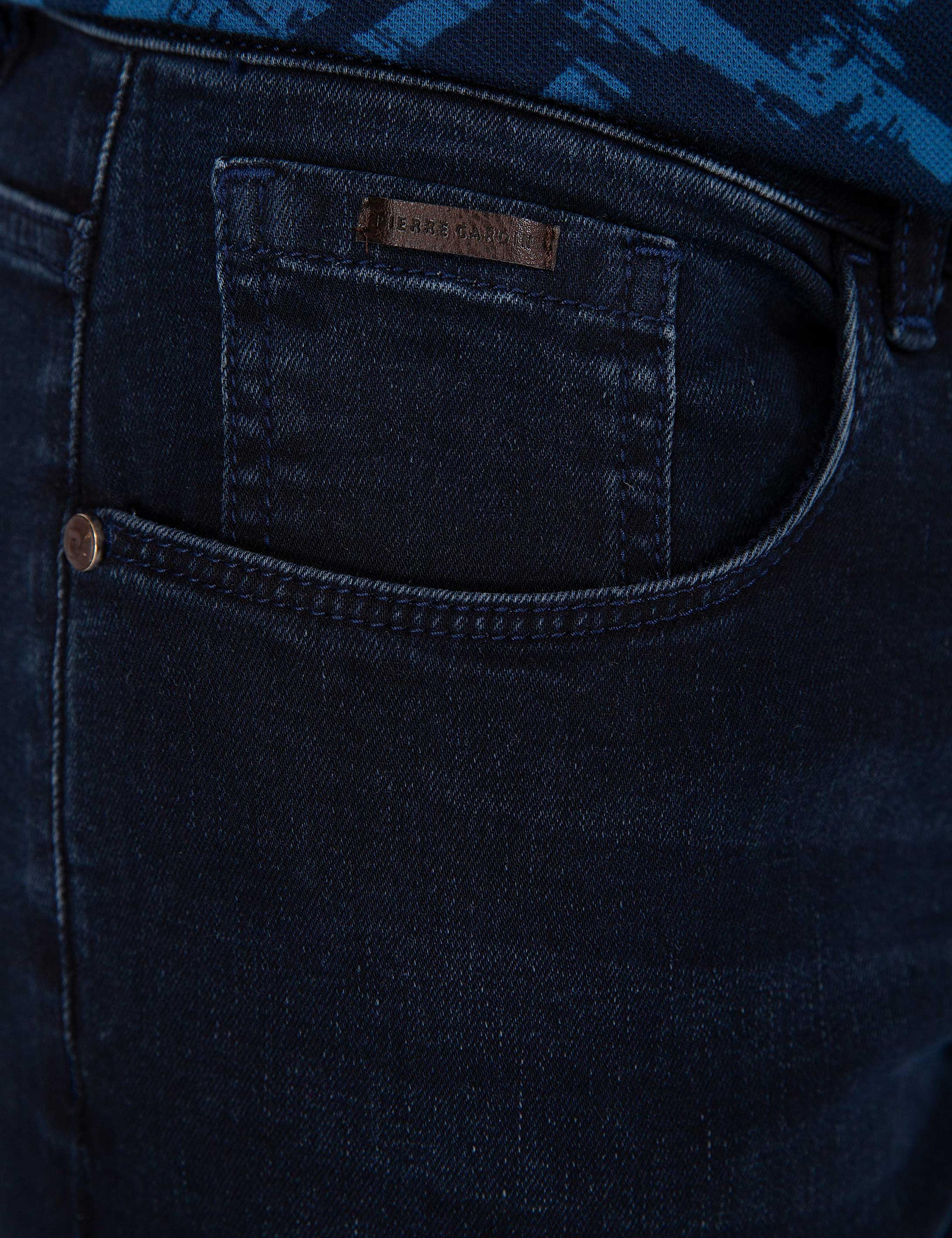 Lacivert Slim Fit Denim Pantolon