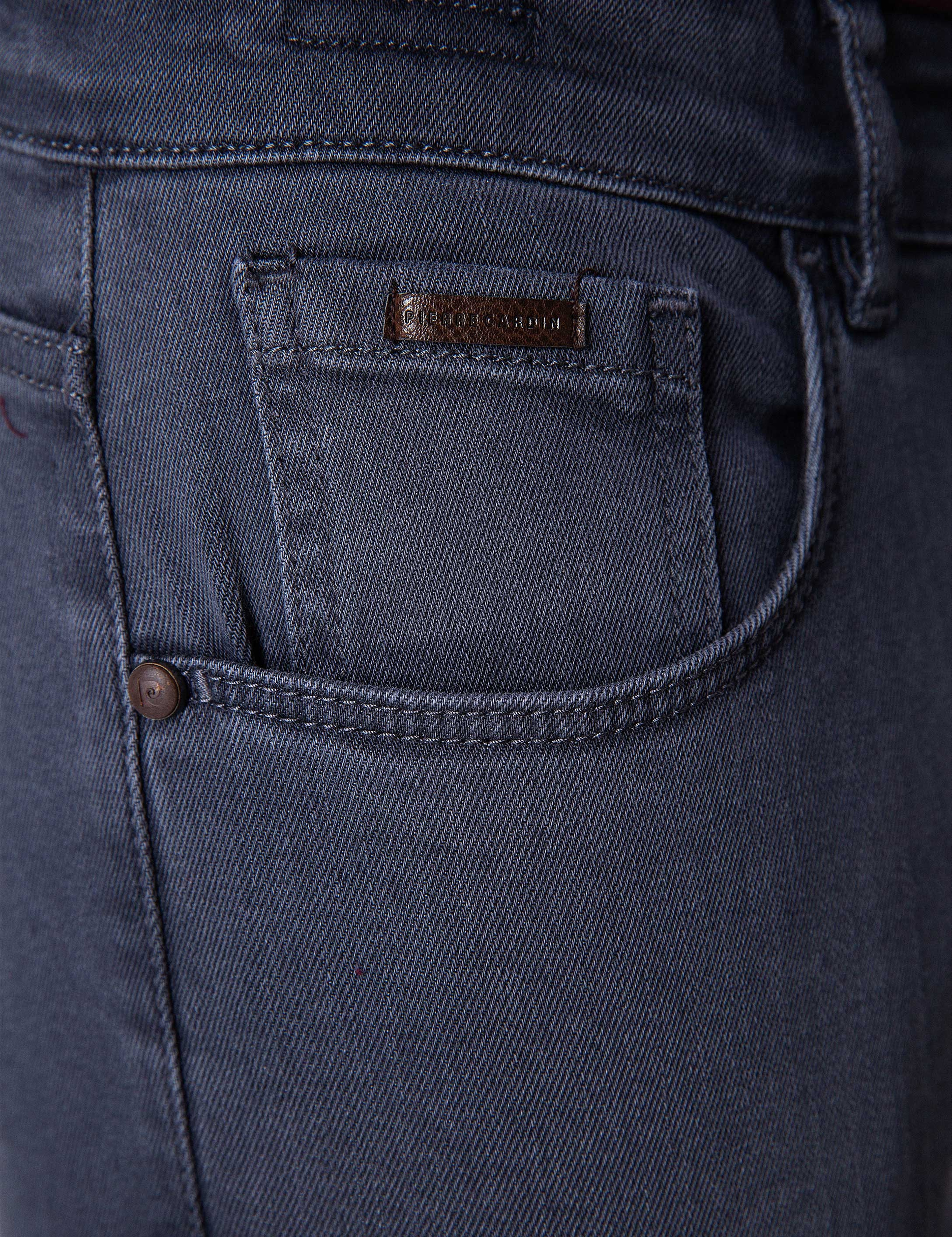 Antrasit Straight Fit Denim Pantolon