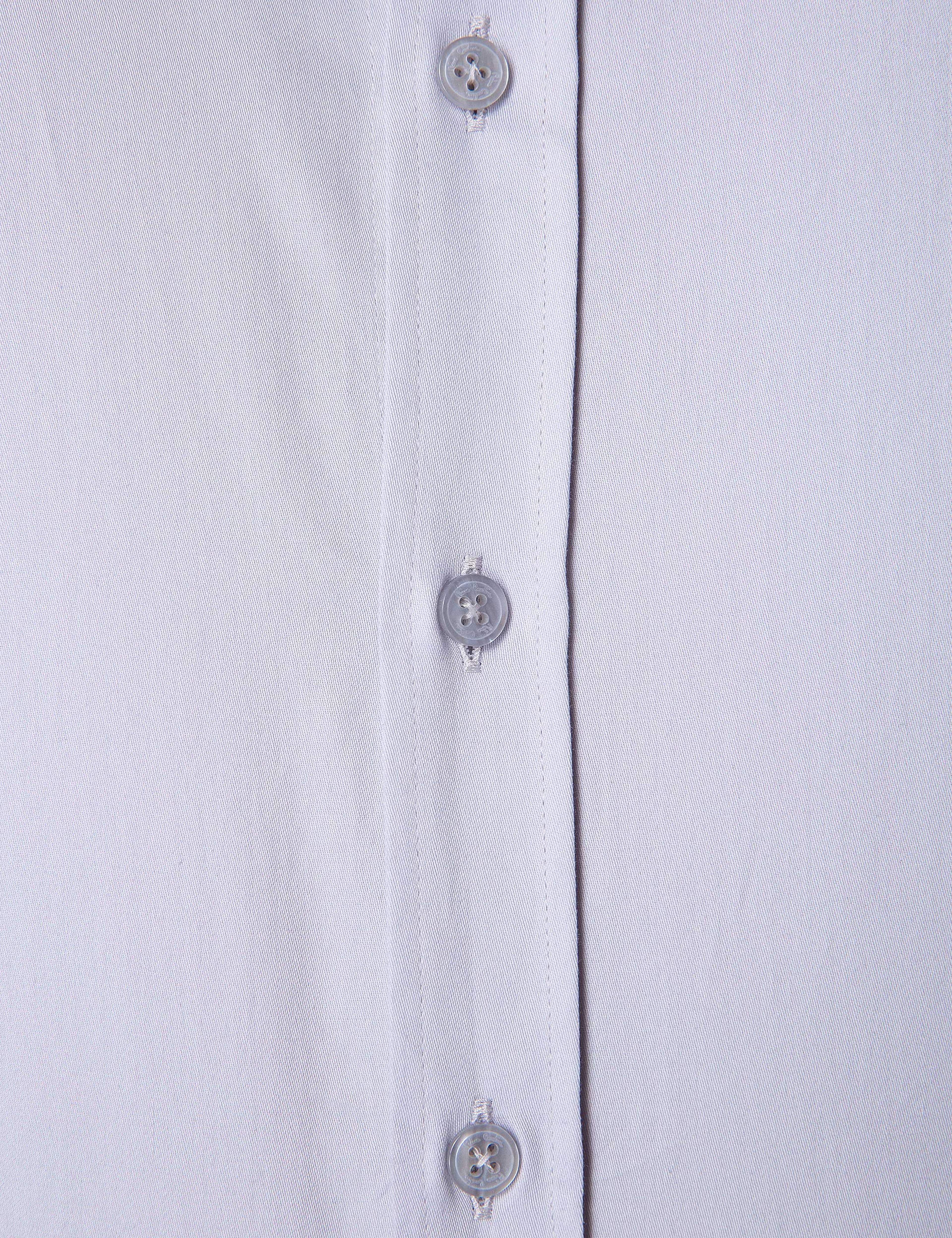 Gri Slim Fit Uzun Kollu Basic Gömlek