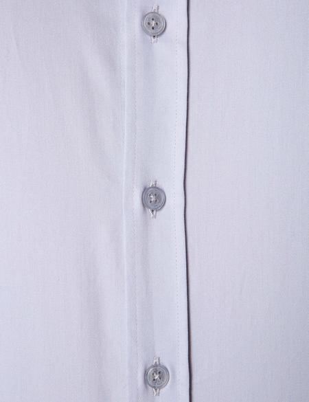 Gri Slim Fit Uzun Kollu Basic Gömlek - 50204547063