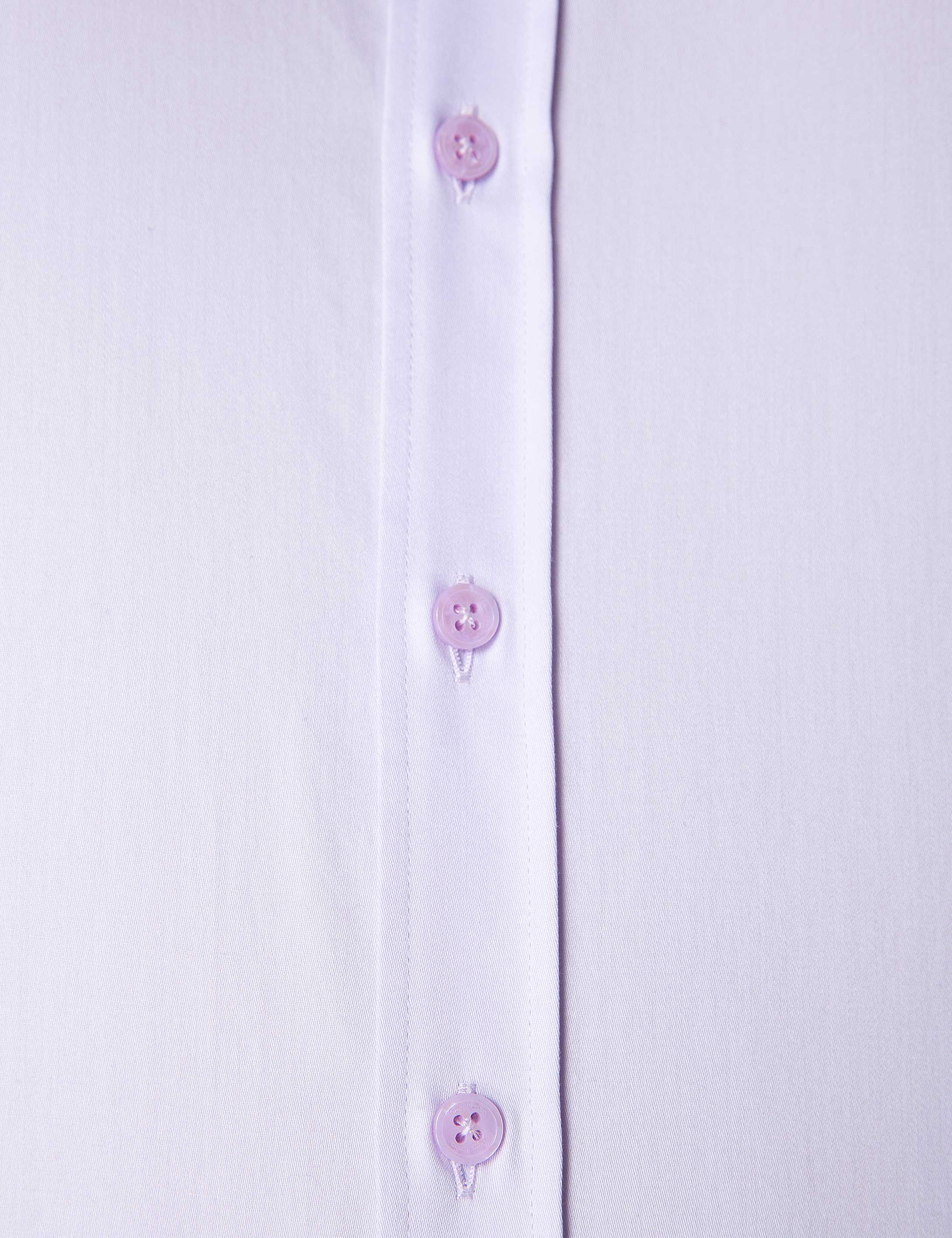 Lila Slim Fit Uzun Kollu Basic Gömlek