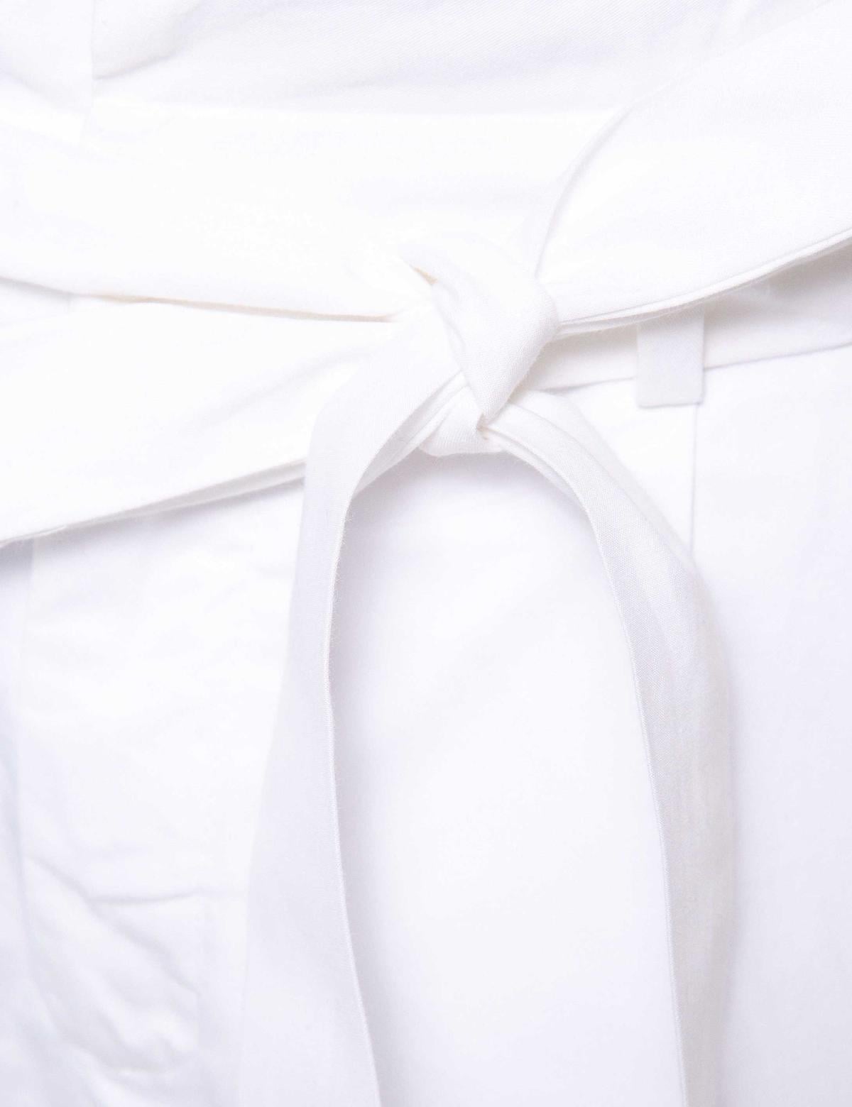 Beyaz Flare Fit Kumaş Pantolon - 50204553002