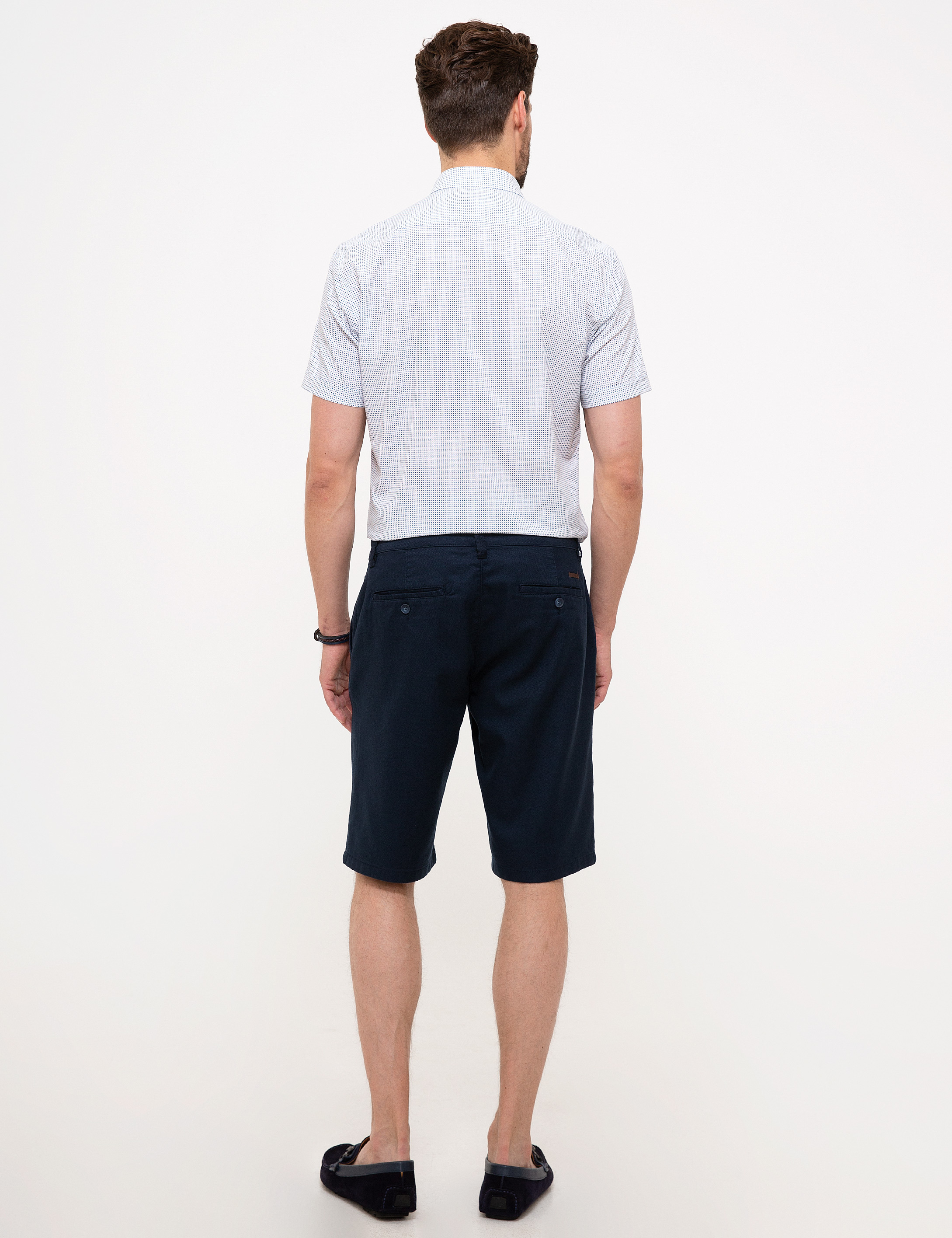 Lacivert Standart Fit Bermuda Şort - Image 3