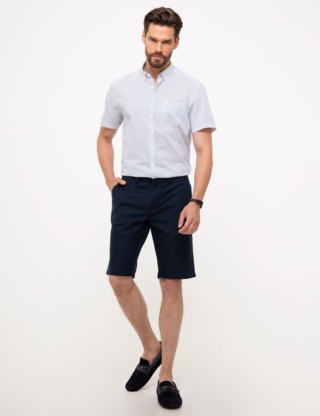 Lacivert Standart Fit Bermuda Şort - 50204563015