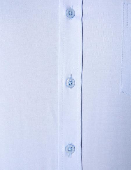 Açık Mavi Regular Fit Uzun Kollu Basic Gömlek - 50204564023