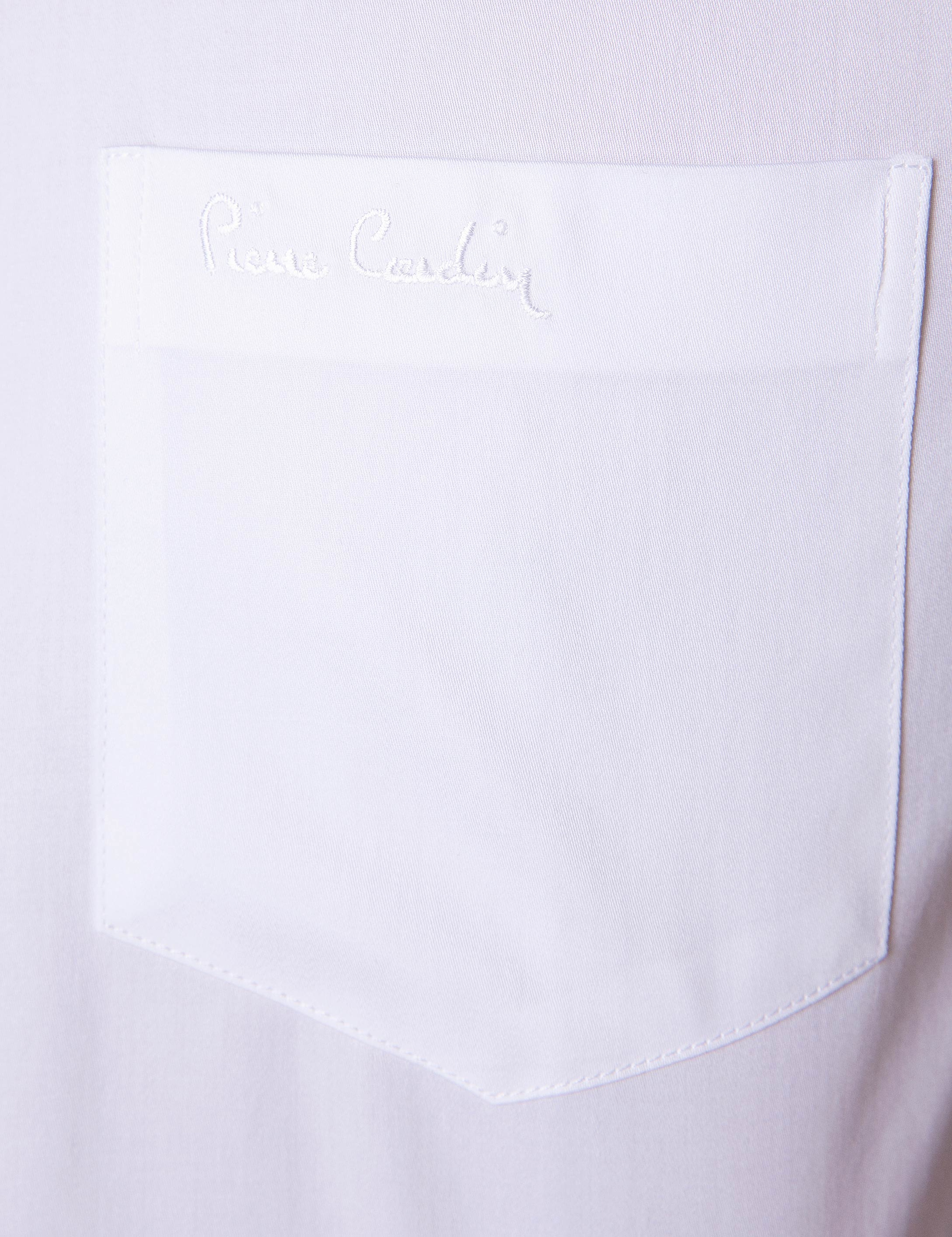 Beyaz Regular Fit Kısa Kollu Gömlek - Image 4