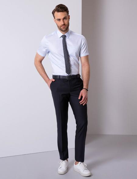 Açık Mavi Regular Fit Kısa Kollu Gömlek - 50204567005