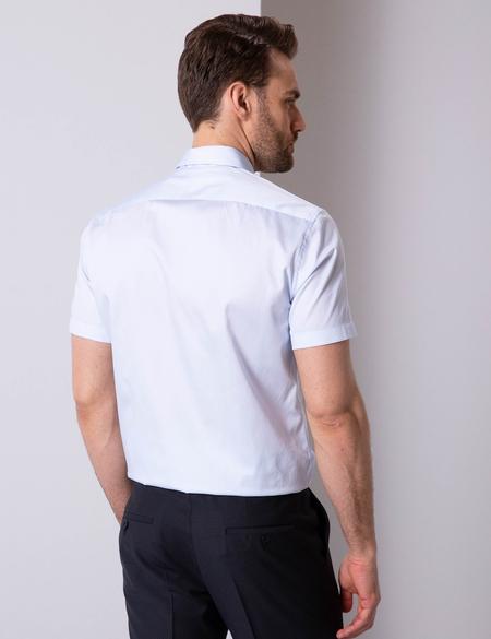 Açık Mavi Regular Fit Kısa Kollu Gömlek - 50204567005