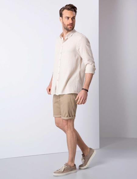 Camel Slim Fit Bermuda Şort - 50204584027