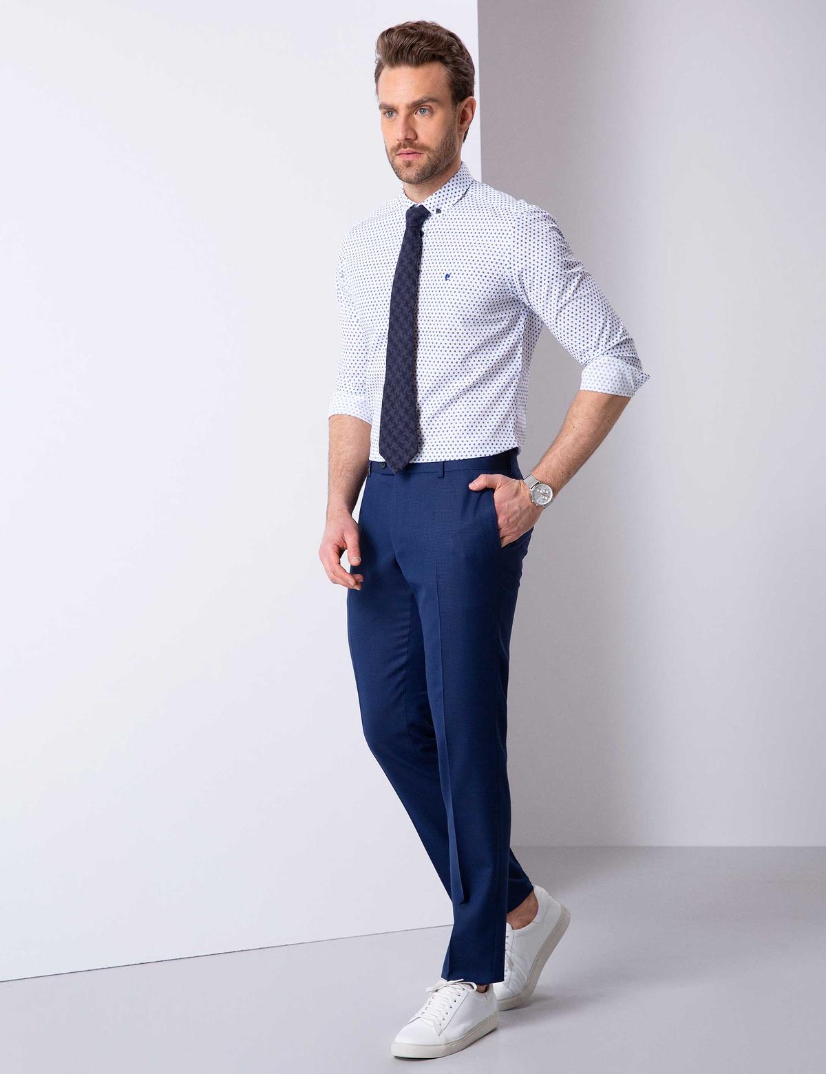 Açık Lacivert Slim Fit Pantolon - 50205338055