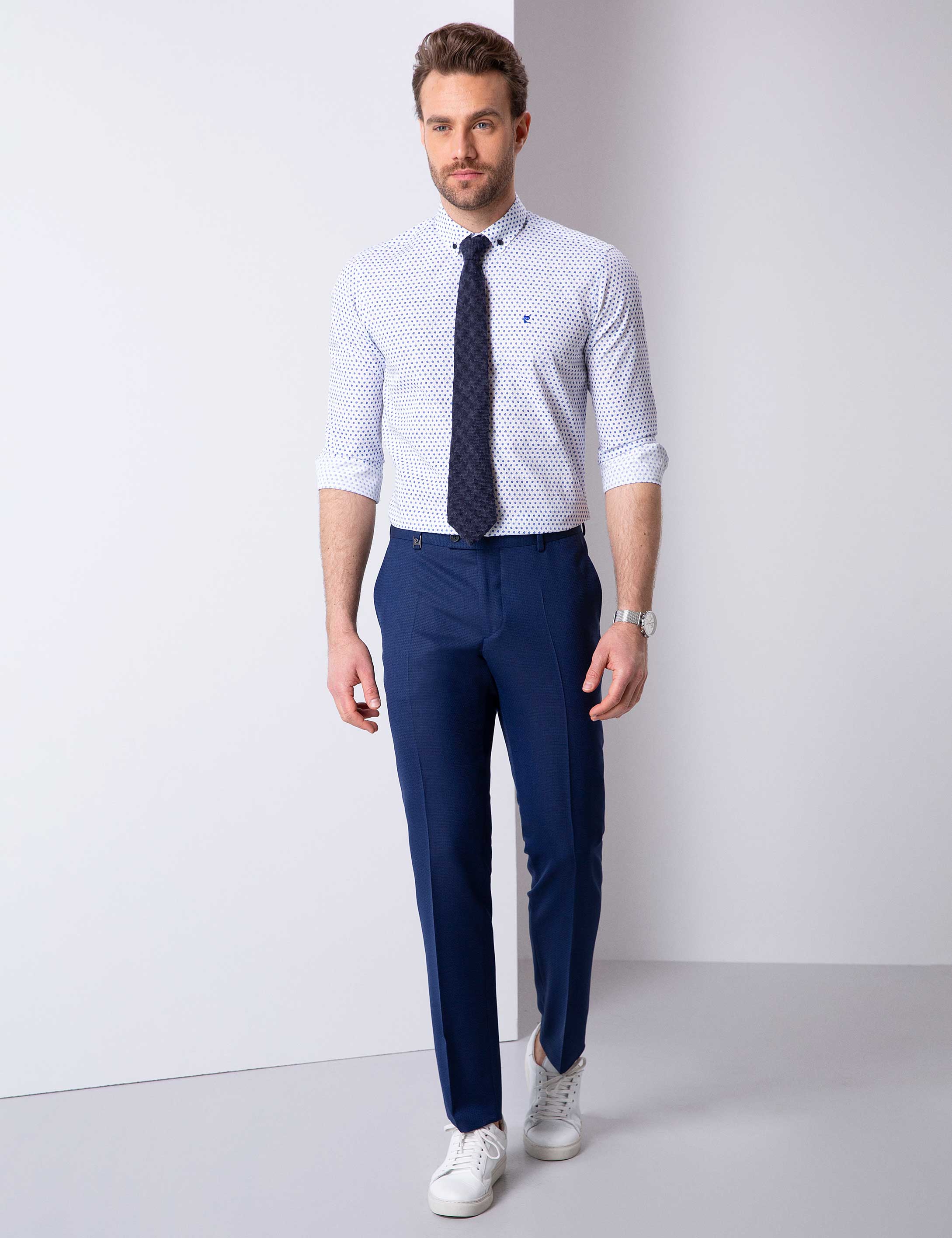 Açık Lacivert Slim Fit Pantolon