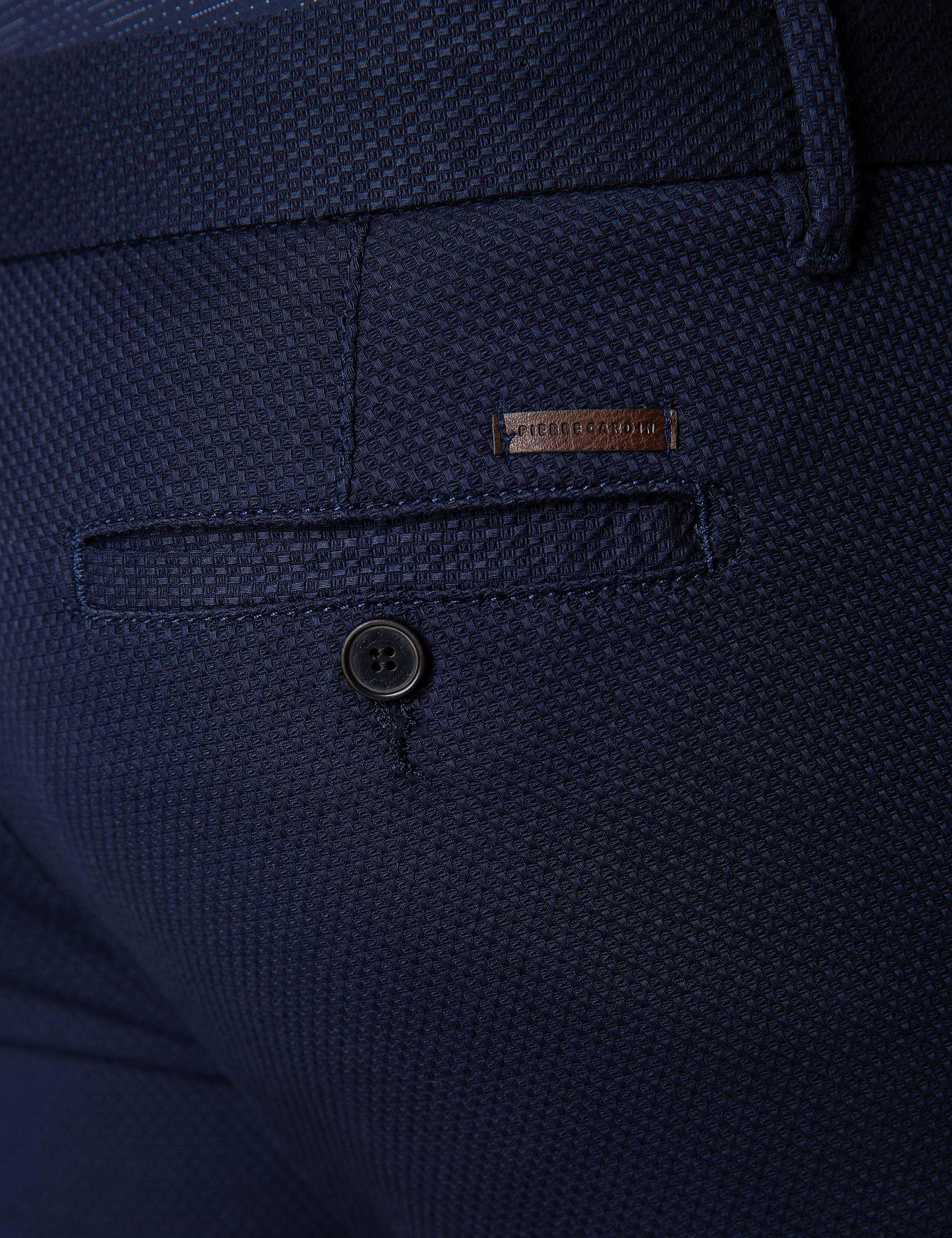 Lacivert Slim Fit Chino Pantolon