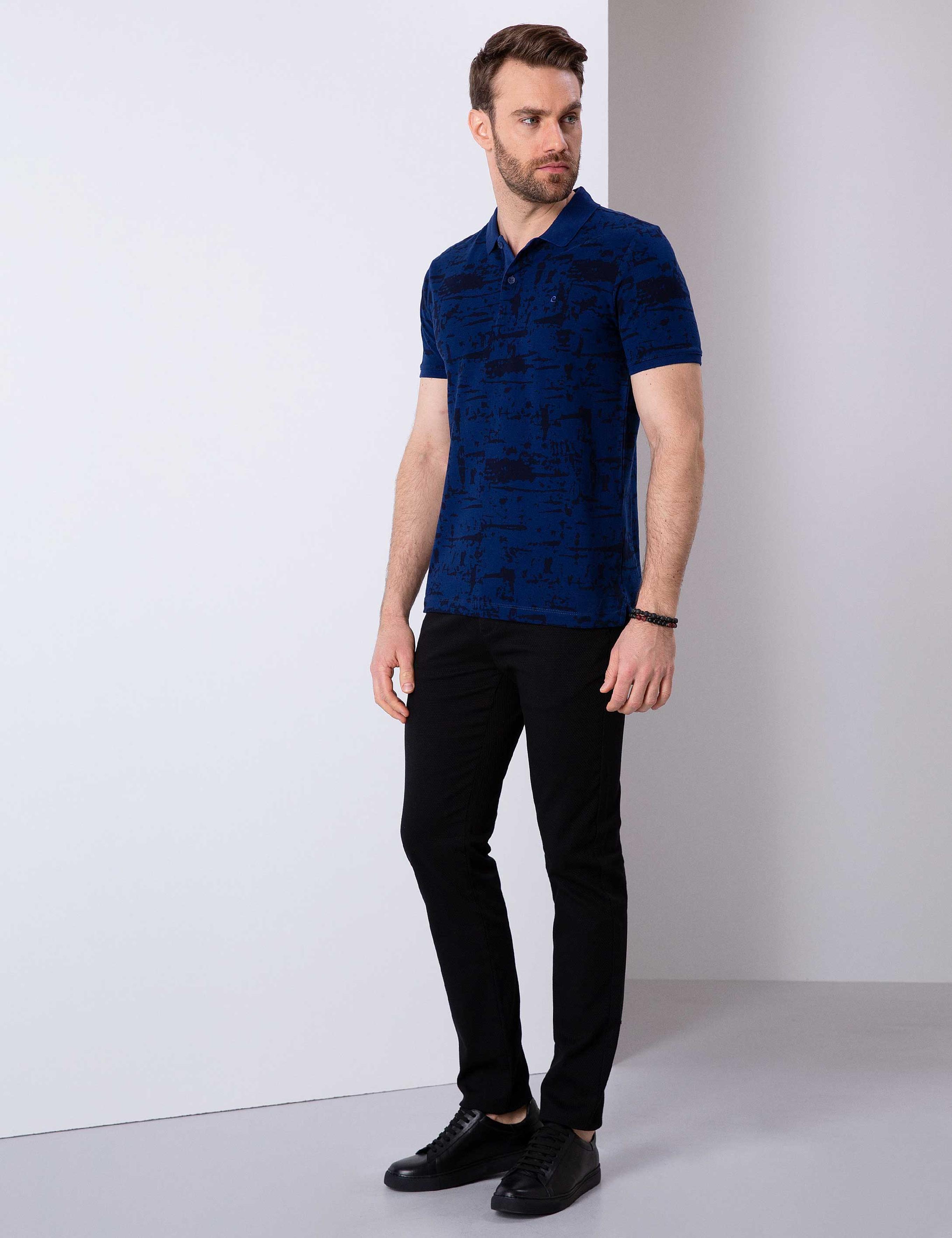 Siyah Slim Fit Chino Pantolon