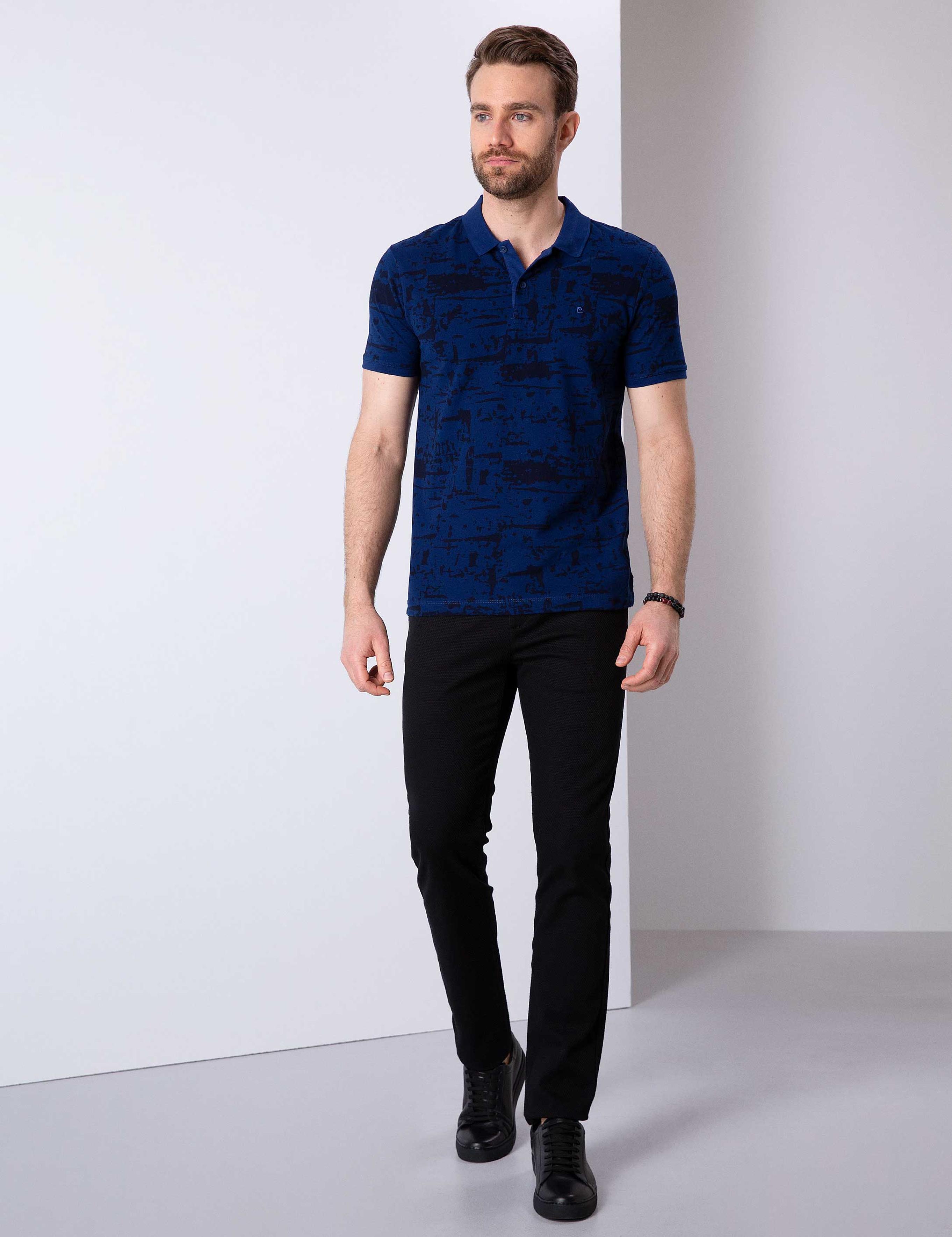 Siyah Slim Fit Chino Pantolon