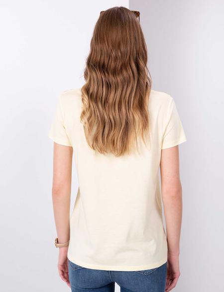 Açık Sarı Standart Fit Tişört - 50206155010