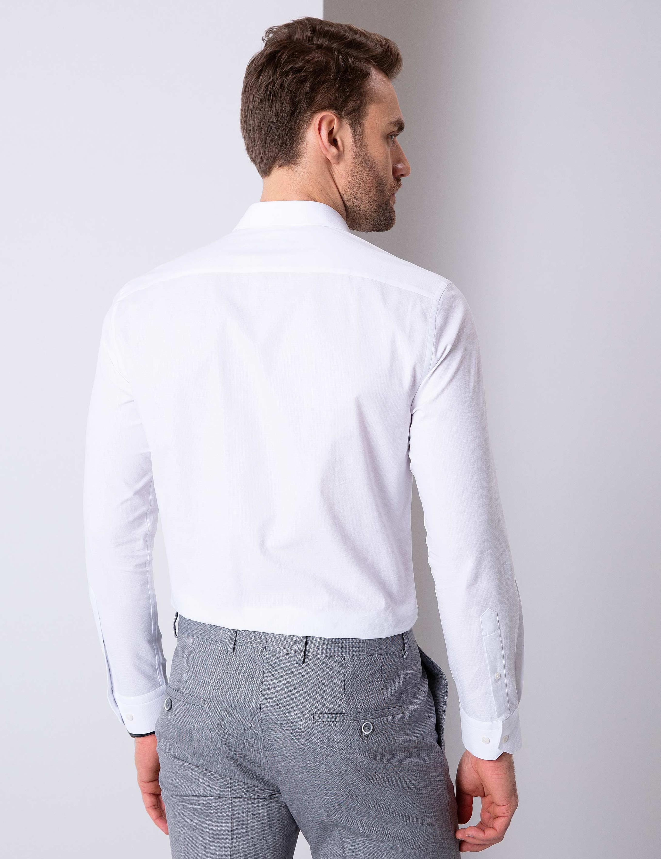 Beyaz Slim Fit Gömlek