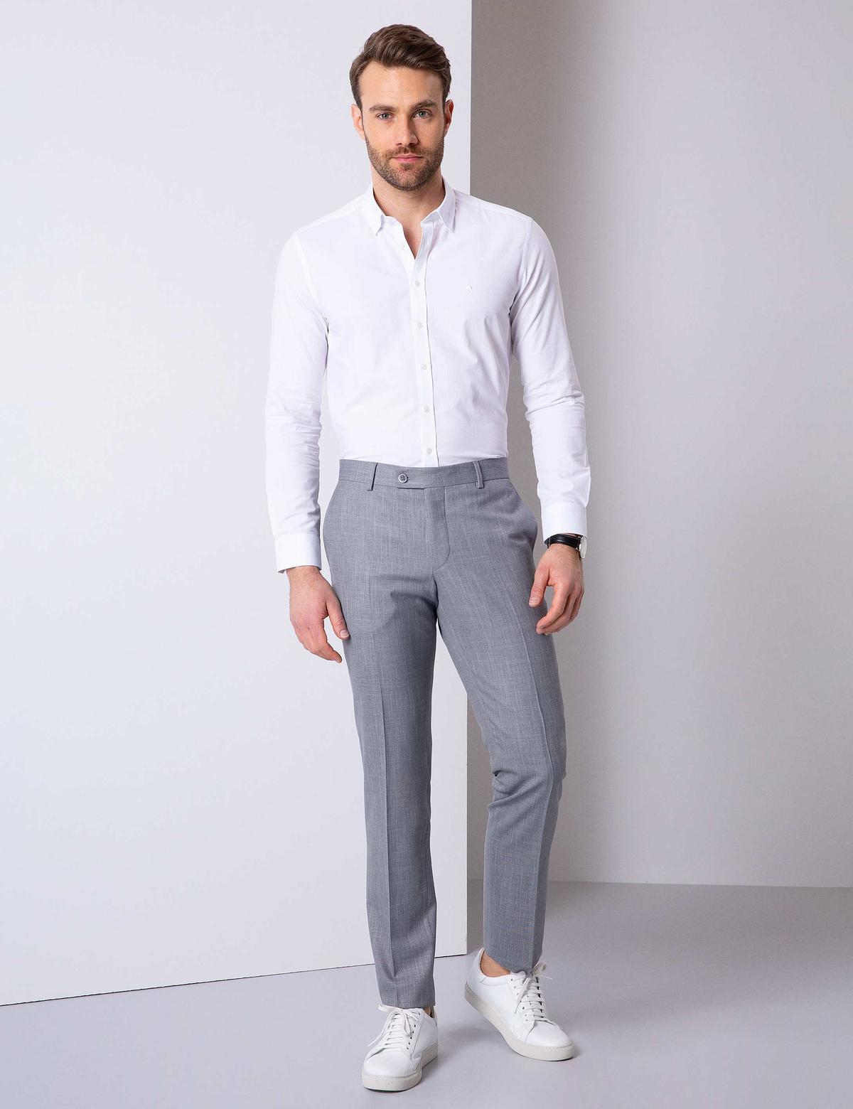 Beyaz Slim Fit Gömlek - 50206158014