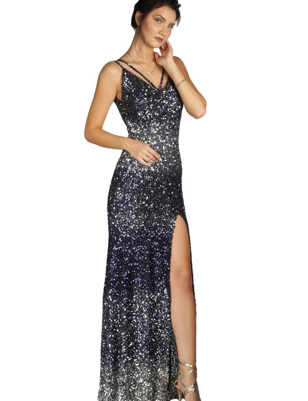 LACIVERT Uzun Abiye Elbise - 50213061001