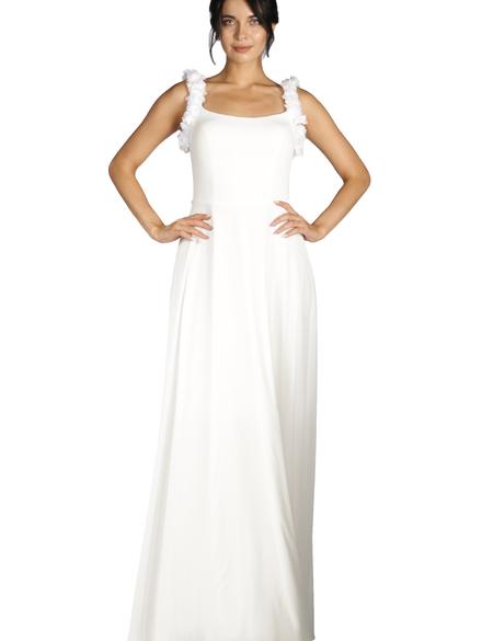 BEYAZ Uzun Abiye Elbise - 50213069003