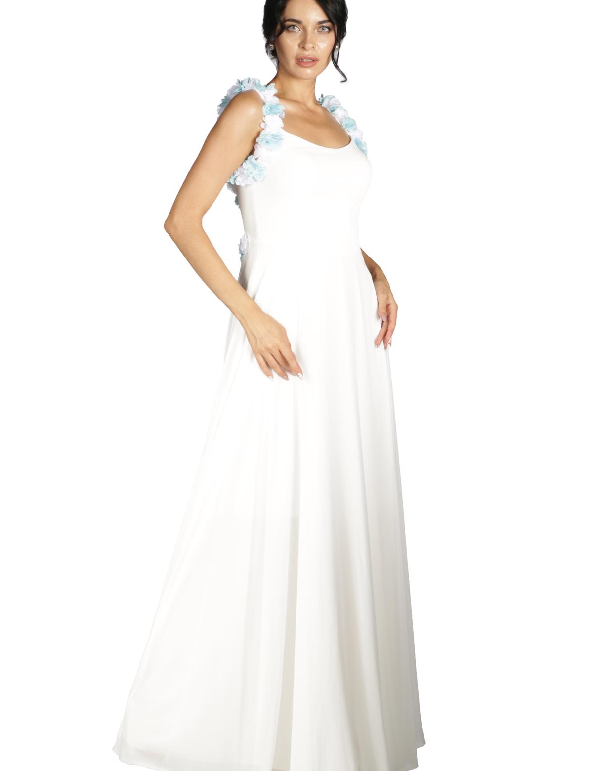 BEYAZ Uzun Abiye Elbise - 50213069003