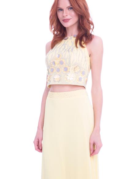 SARI İkili Takım Balık Abiye Elbise - 50213099001