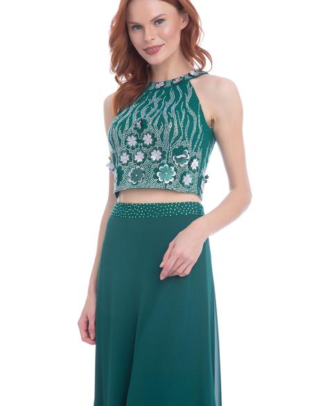 YESIL İkili Takım Balık Abiye Elbise - 50213100001