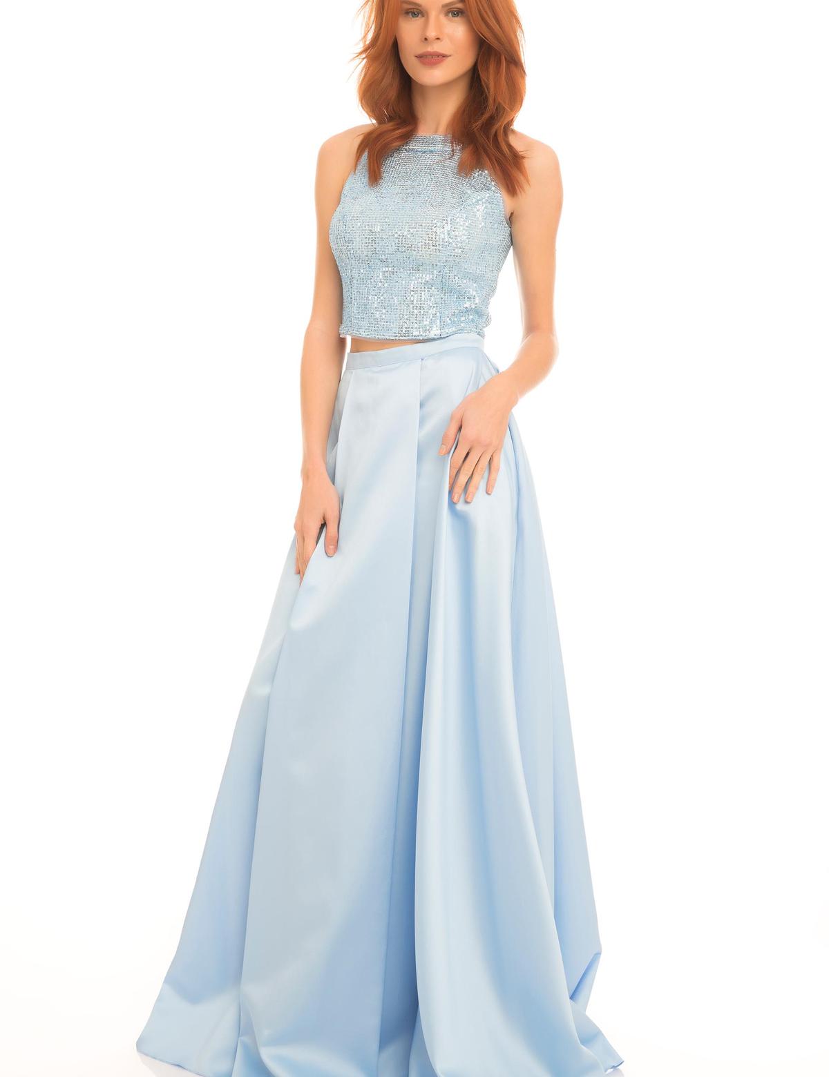 MAVI İkili Takım Balık Abiye Elbise