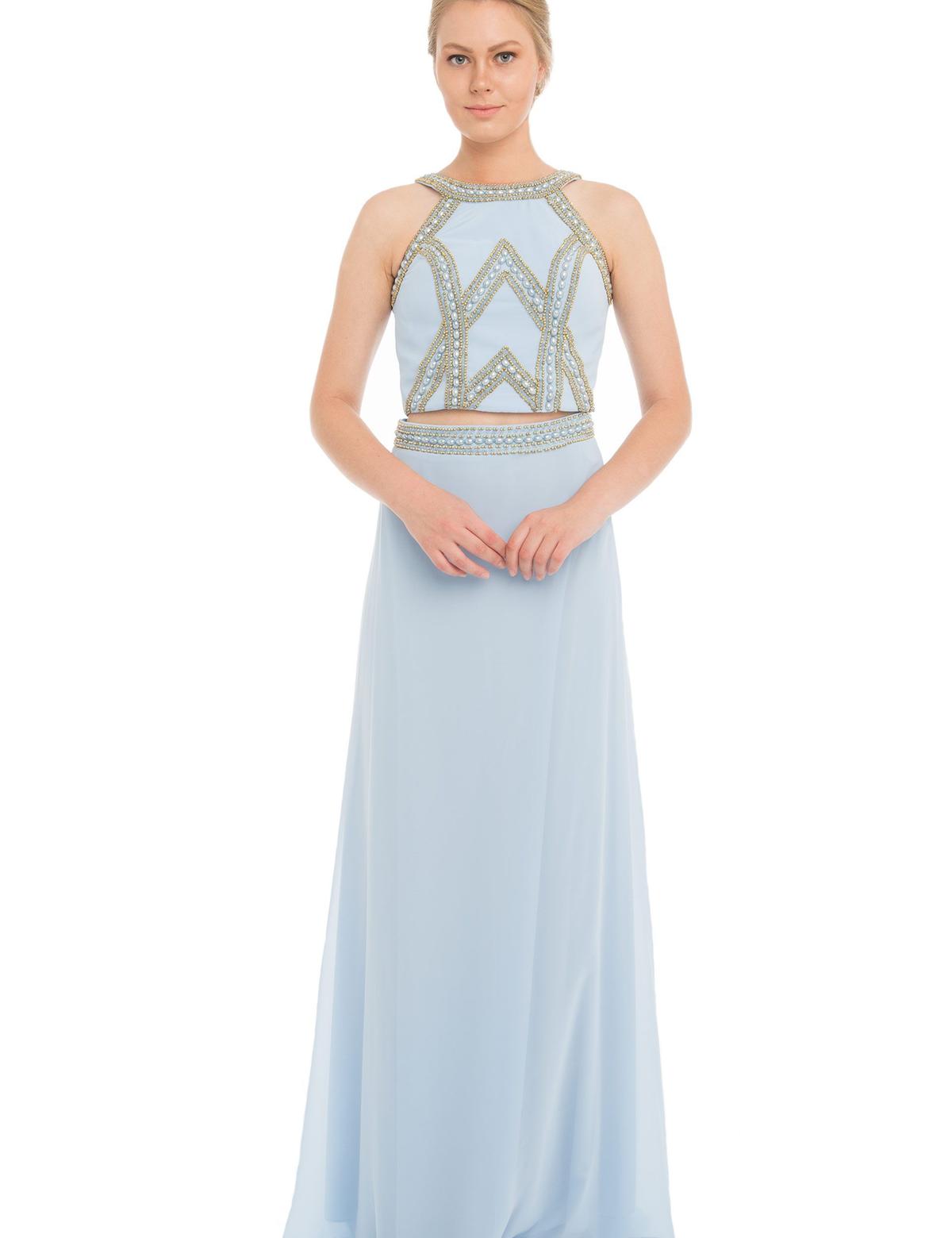 İkili Takım Balık Abiye Elbise