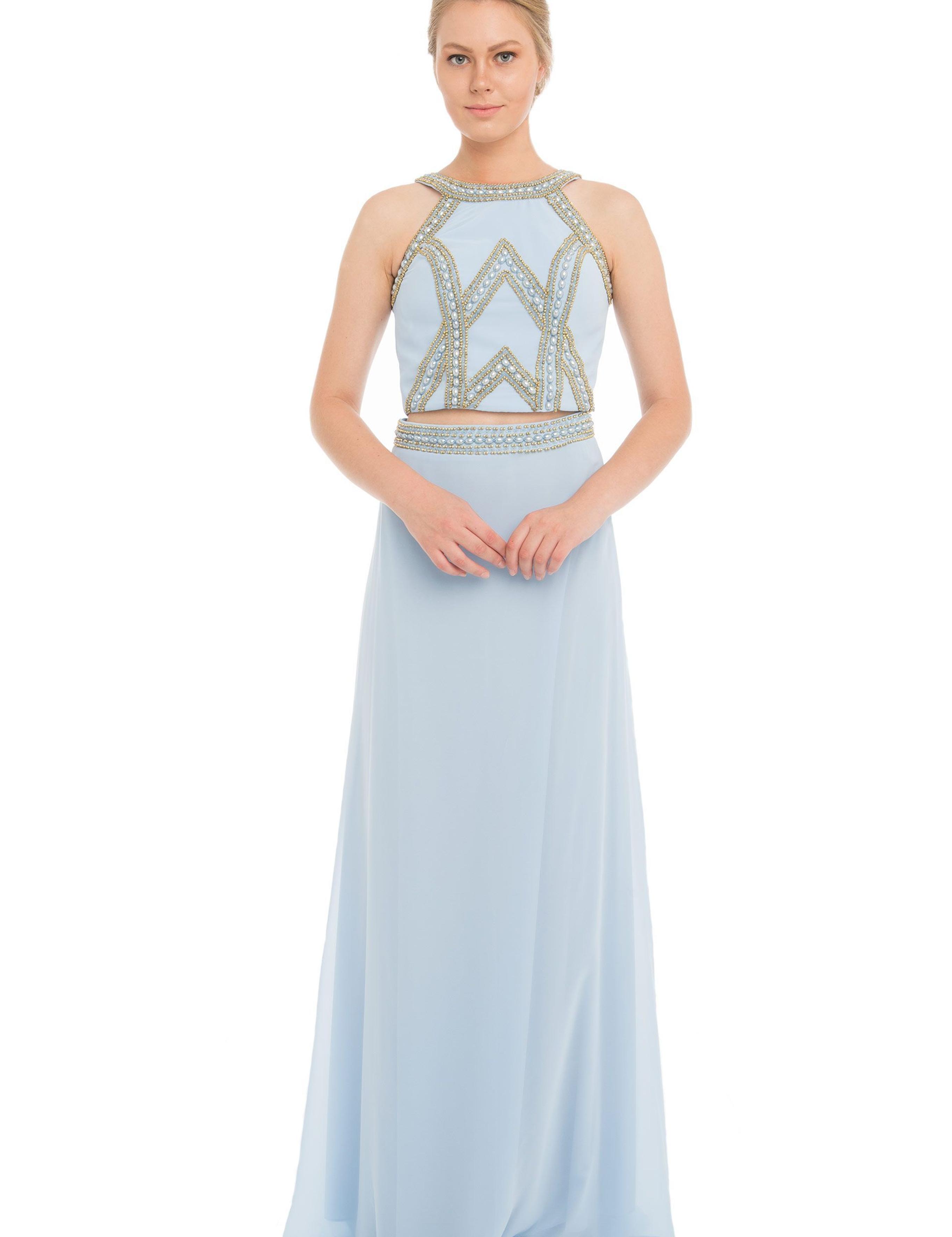 İkili Takım Balık Abiye Elbise