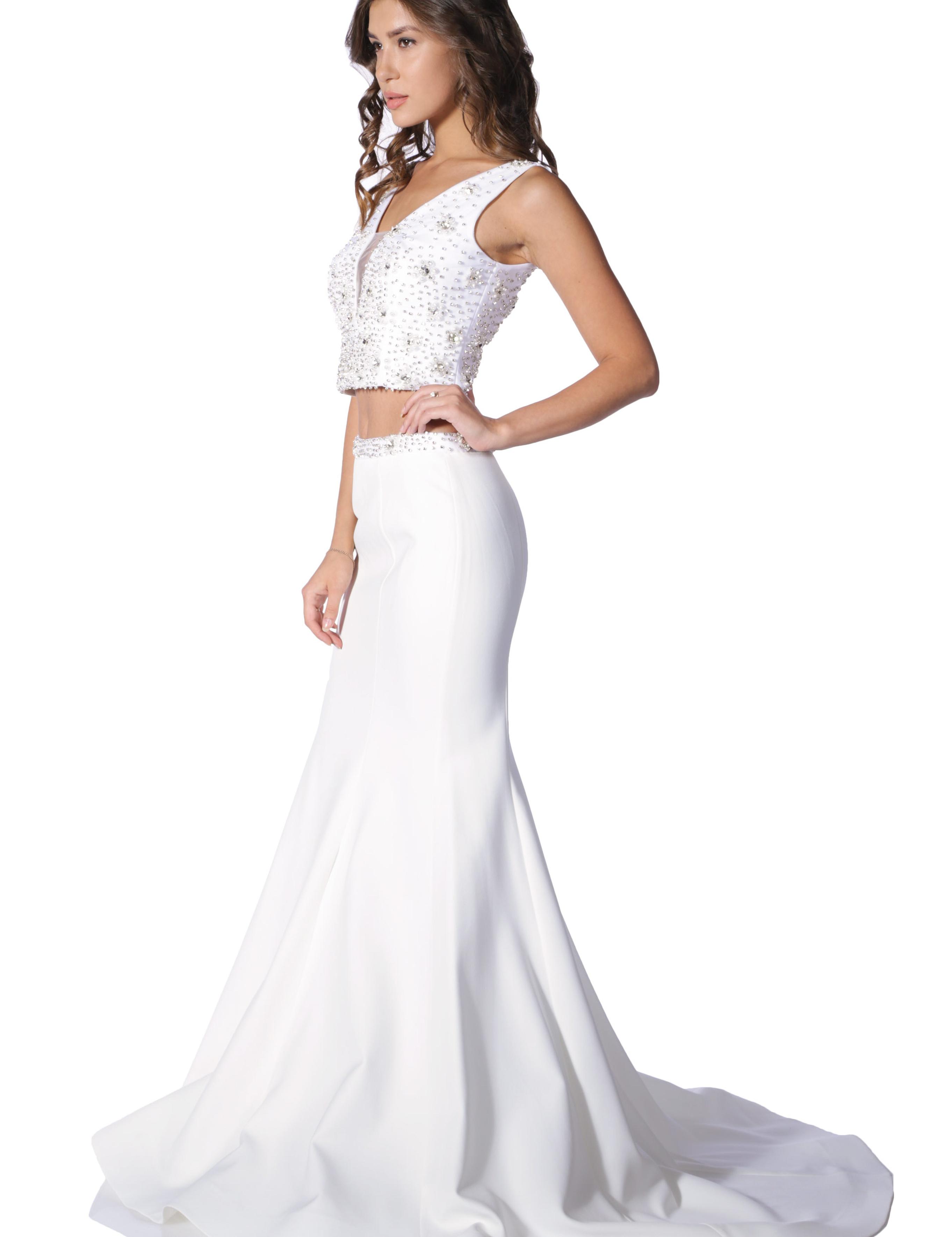 İkili Takım Balık Abiye Elbise