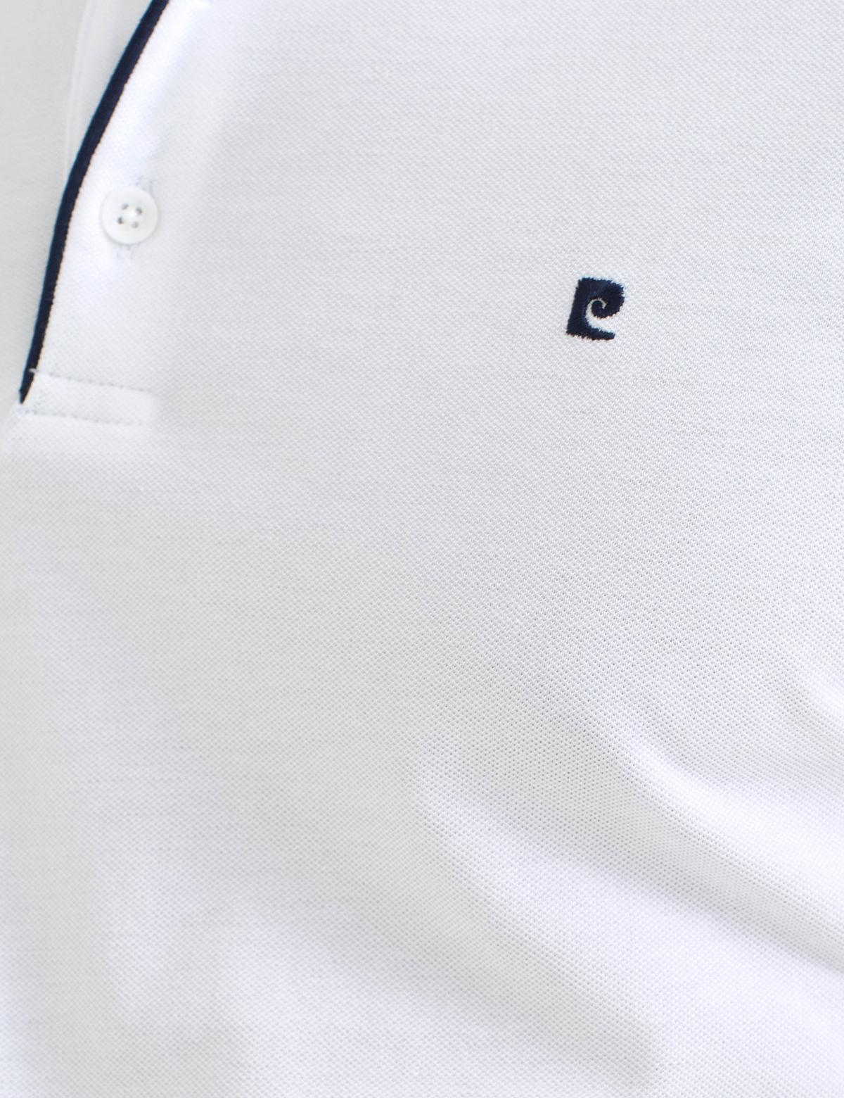 Beyaz Slim Fit Polo Yaka T-Shirt - 50187370024