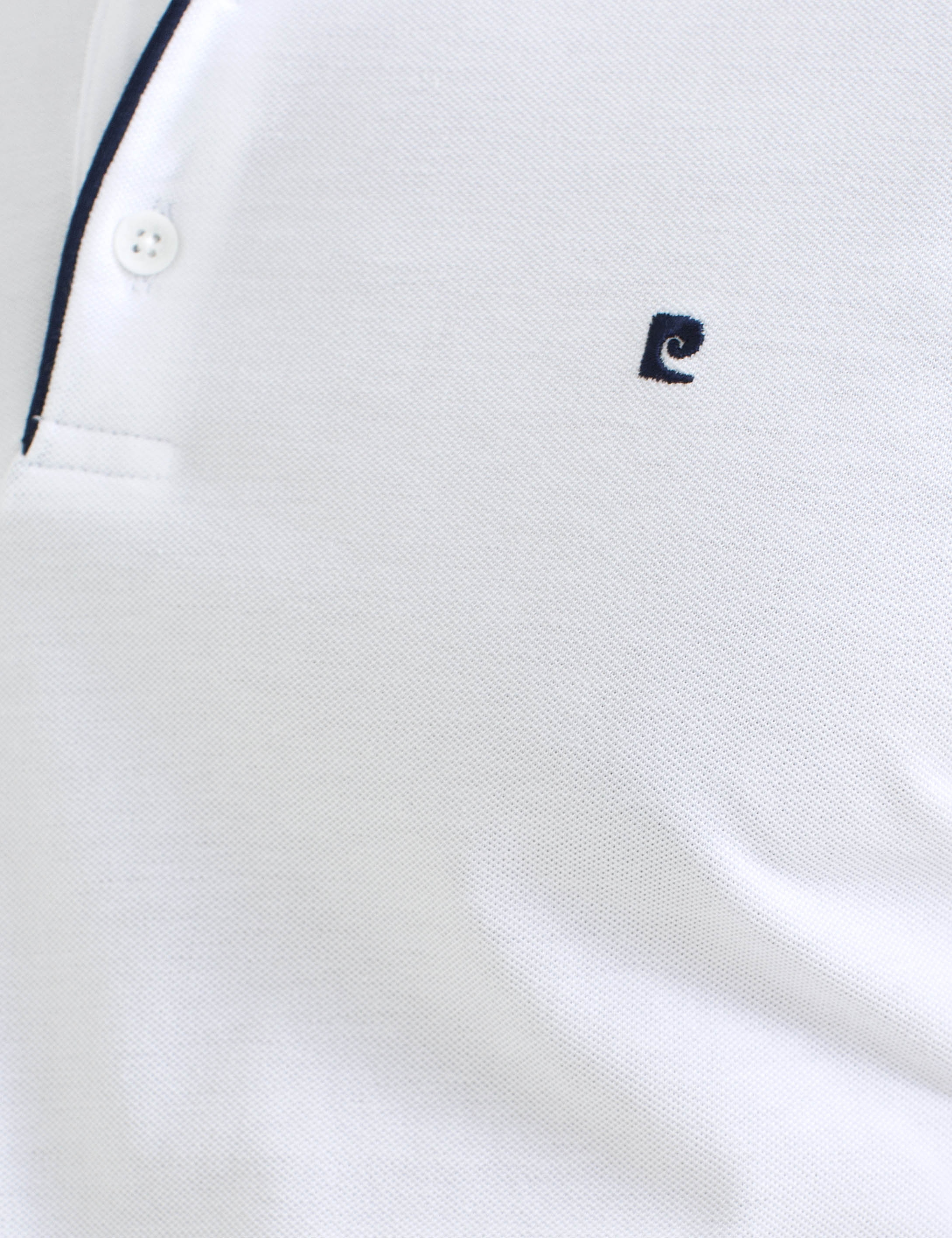 Beyaz Slim Fit Polo Yaka T-Shirt