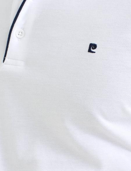 Beyaz Slim Fit Polo Yaka T-Shirt - 50187370024