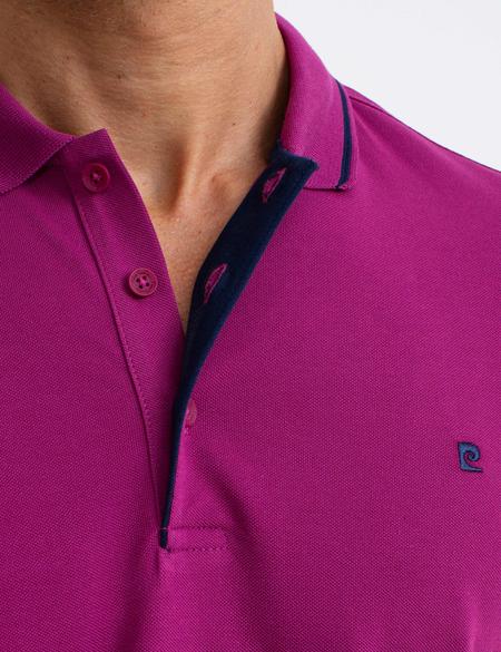 Fuşya Slim Fit Basic Tişört - 50187370084