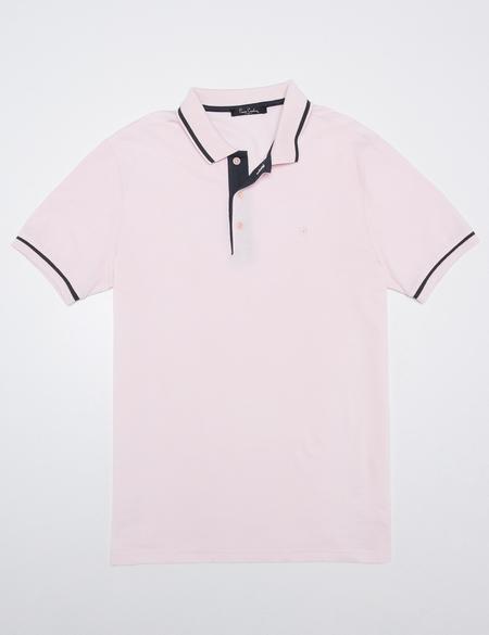 Pembe Slim Fit Polo Yaka T-Shirt - 50187370179