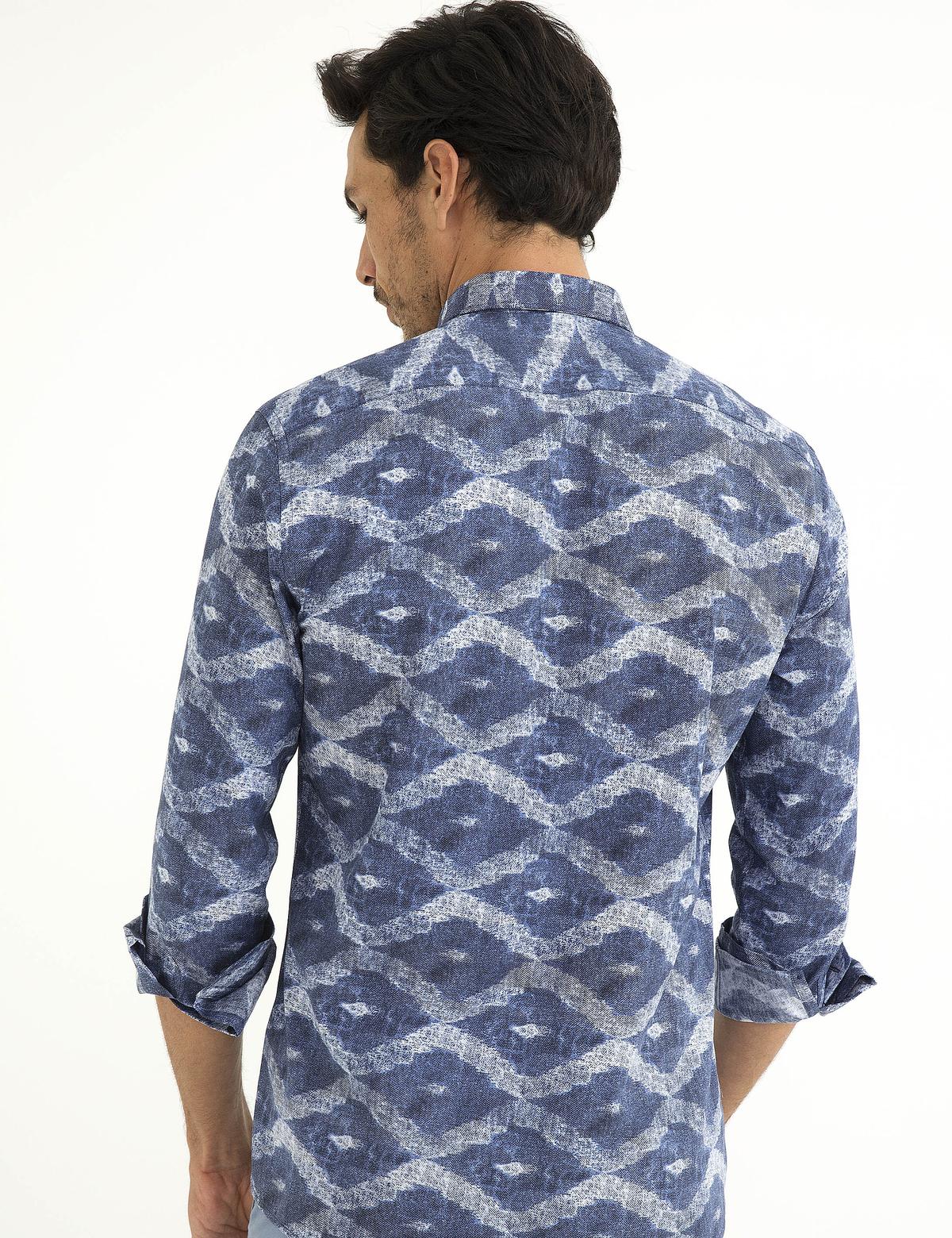 Lacivert Slim Fit Gömlek - 50187450006