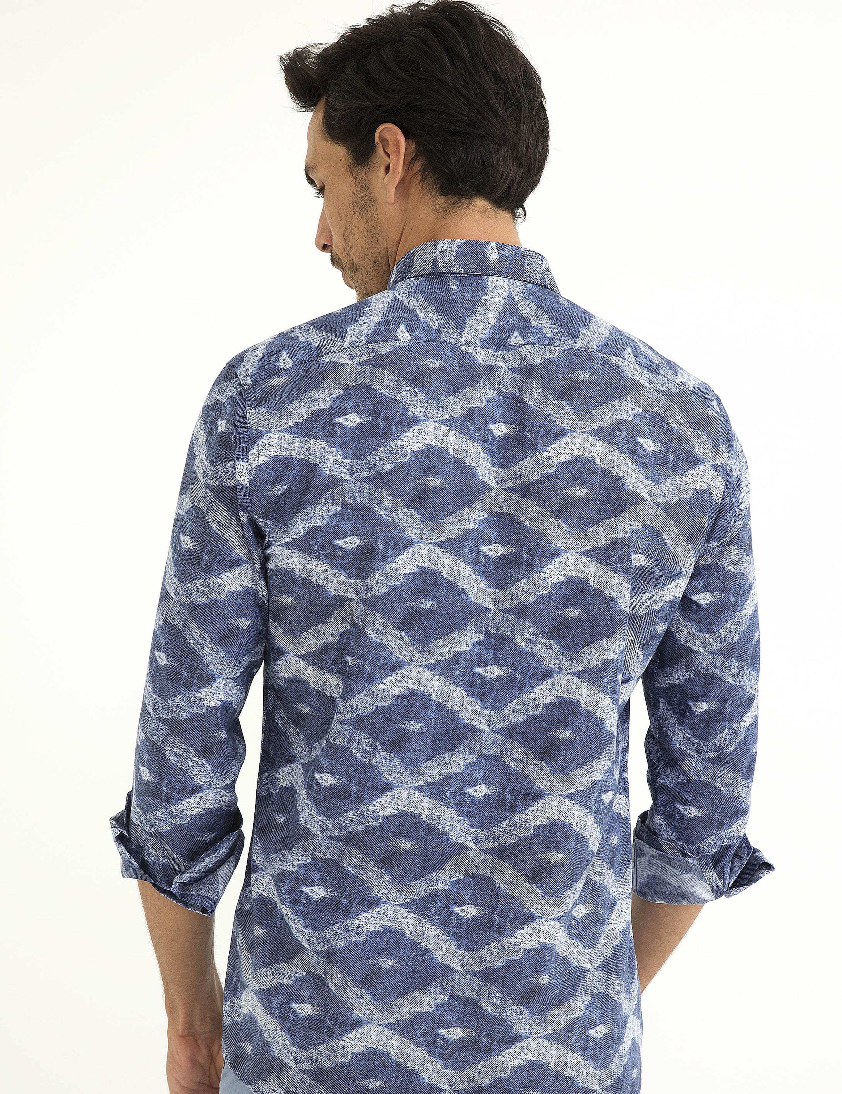 Lacivert Slim Fit Gömlek