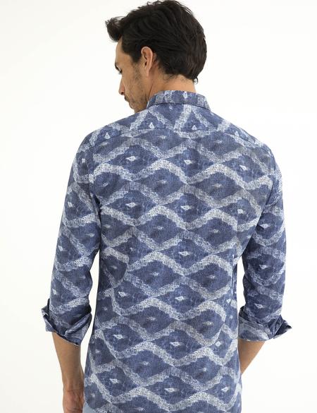 Lacivert Slim Fit Gömlek - 50187450006