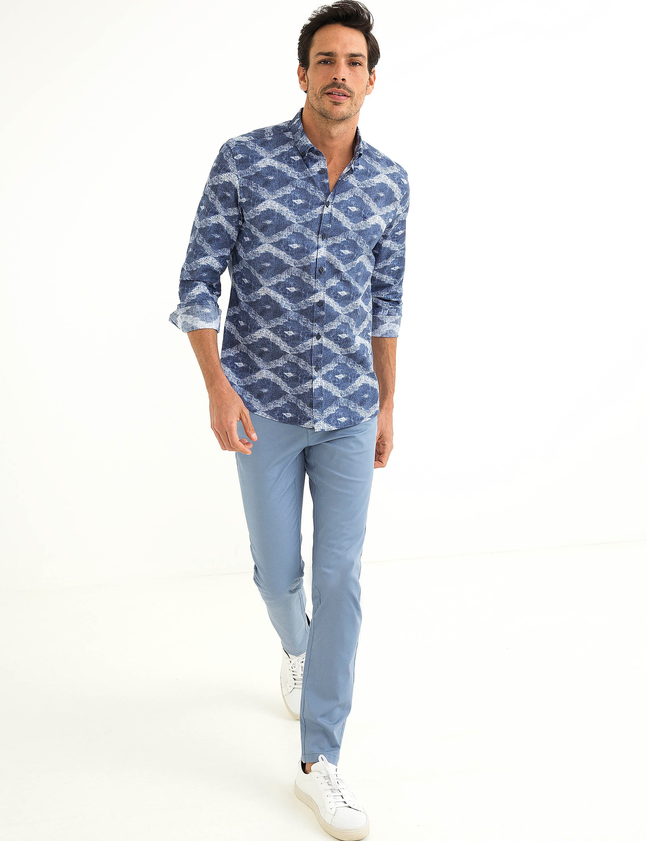 Lacivert Slim Fit Gömlek