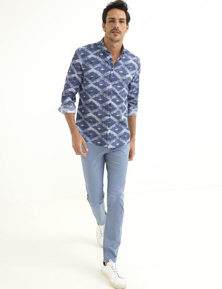 Lacivert Slim Fit Gömlek - 50187450006