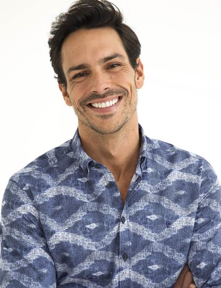 Lacivert Slim Fit Gömlek - 50187450006