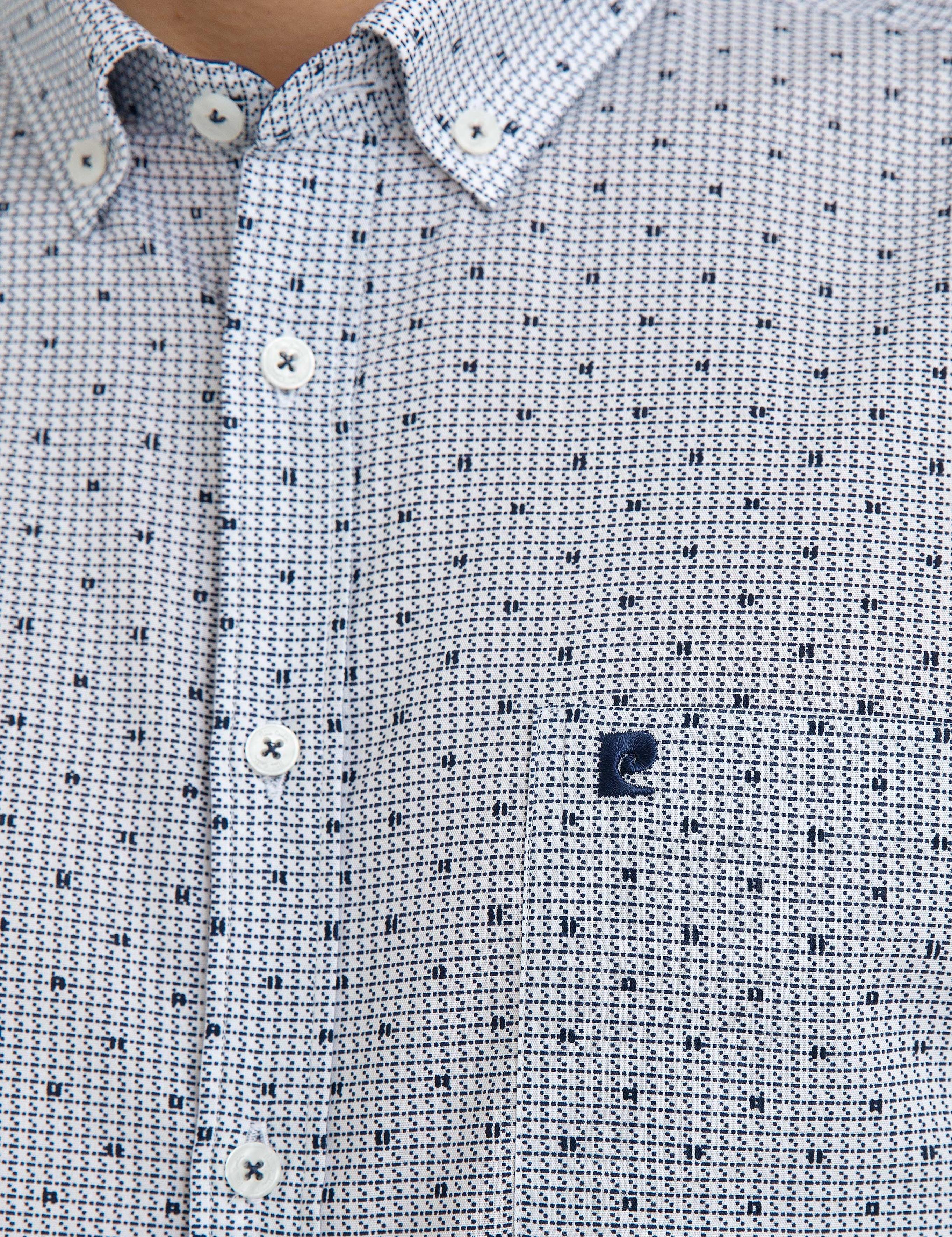 Lacivert Regular Fit Kısakol Gömlek