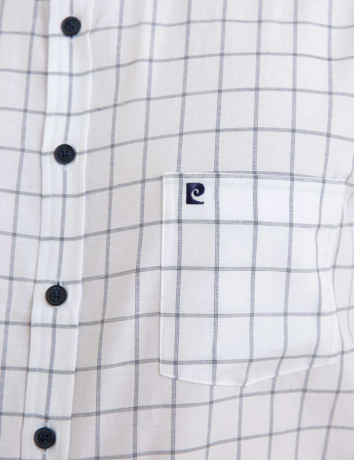 Beyaz Regular Fit Kısa Kollu Gömlek - 50187492002