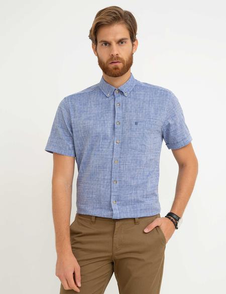 Turkuaz Regular Fit Kısa Kollu Gömlek - 50187513007