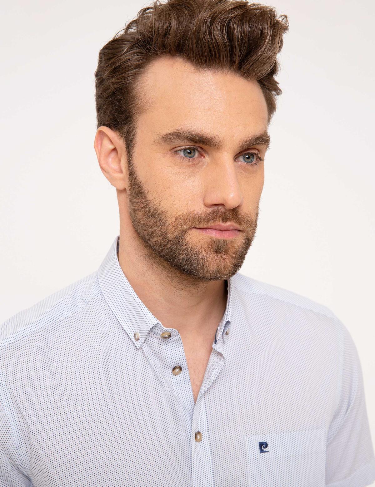 Lacivert Regular Fit Kısa Kollu Gömlek - 50187532008