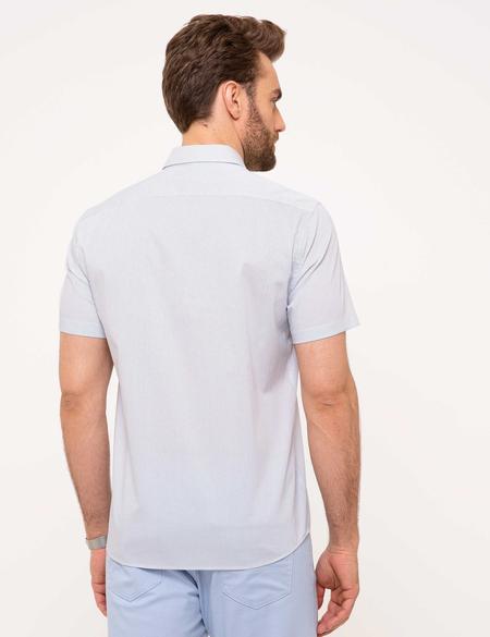 Lacivert Regular Fit Kısa Kollu Gömlek - 50187532008
