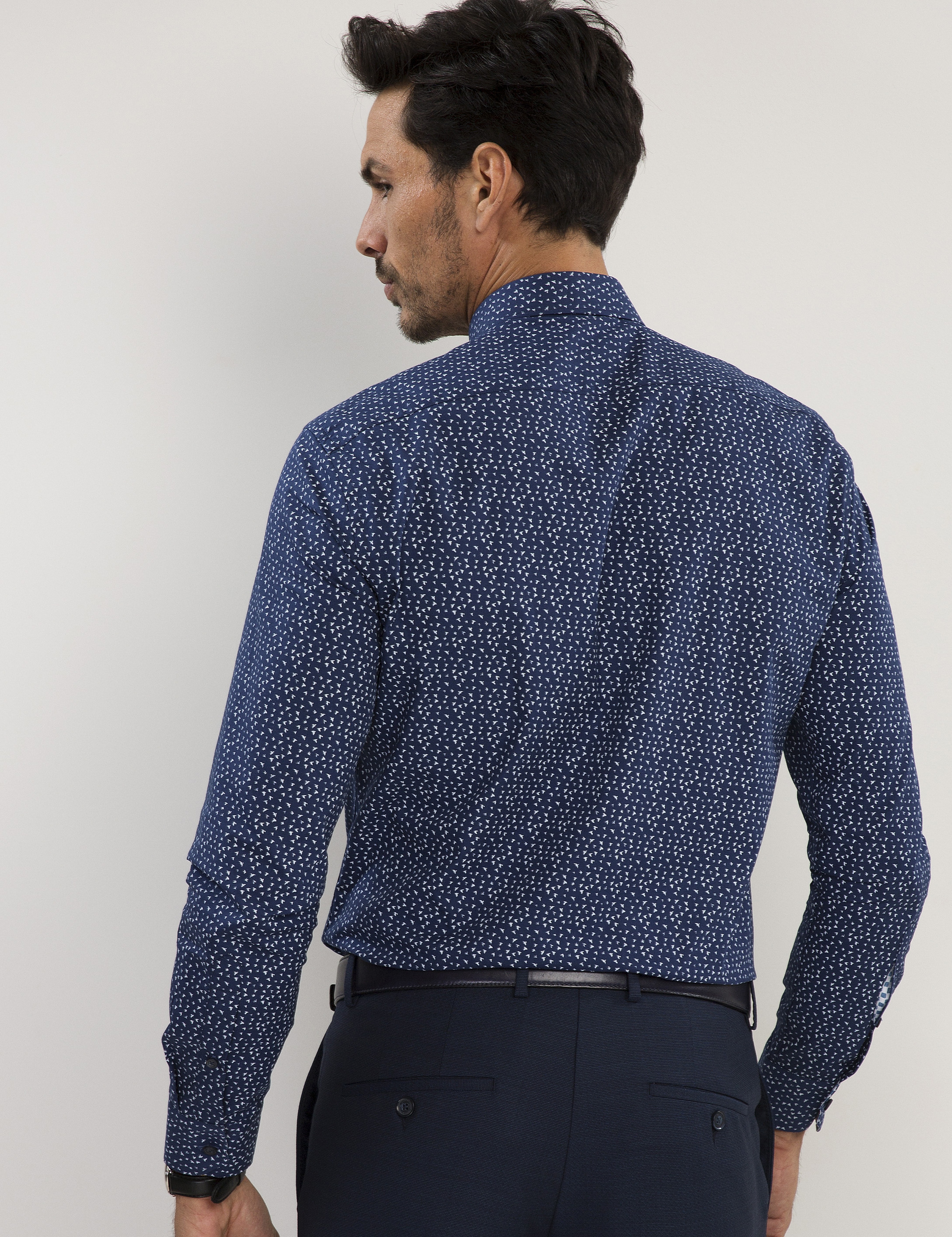 Lacivert Slim Fit Gömlek